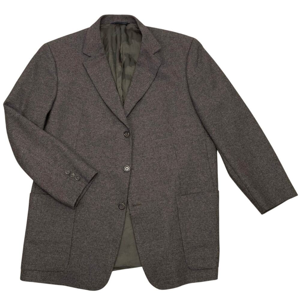 BURBERRY LONDON Mens Wool Blazer Brown 46R Relaxed Fit Heritage Classic Preppy